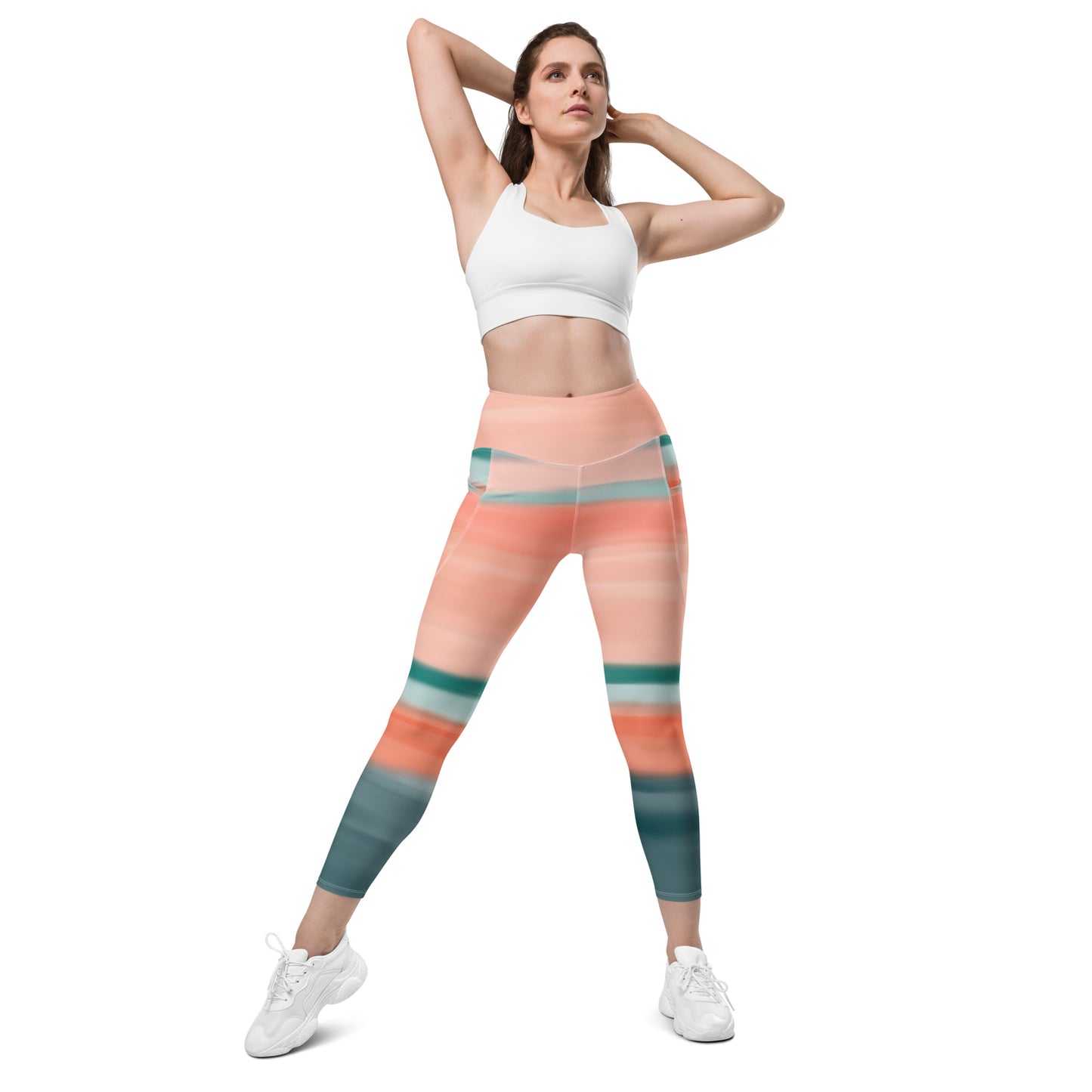 Peachie Green Leggings