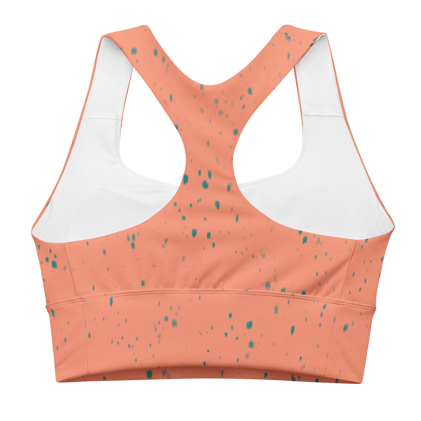Just Peachy Spotted Longline Sports Bra