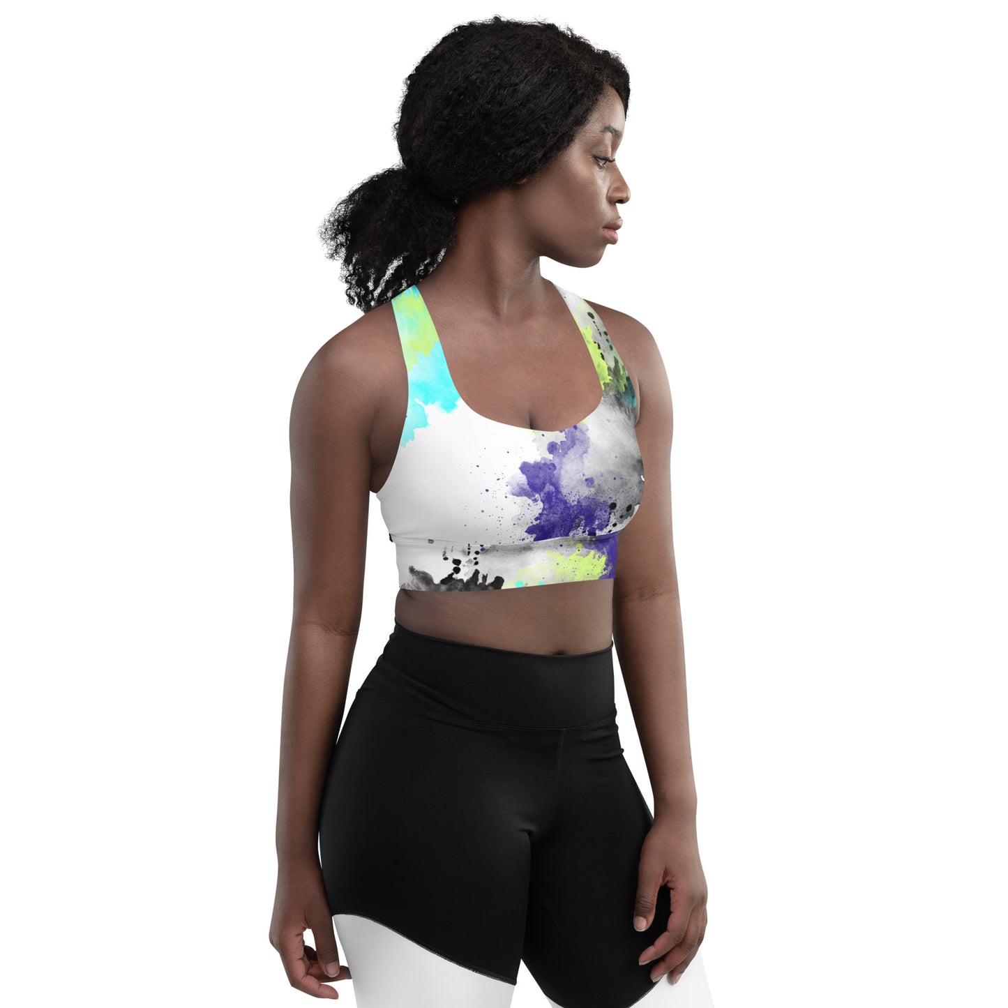 Inked Longline Sports Bra