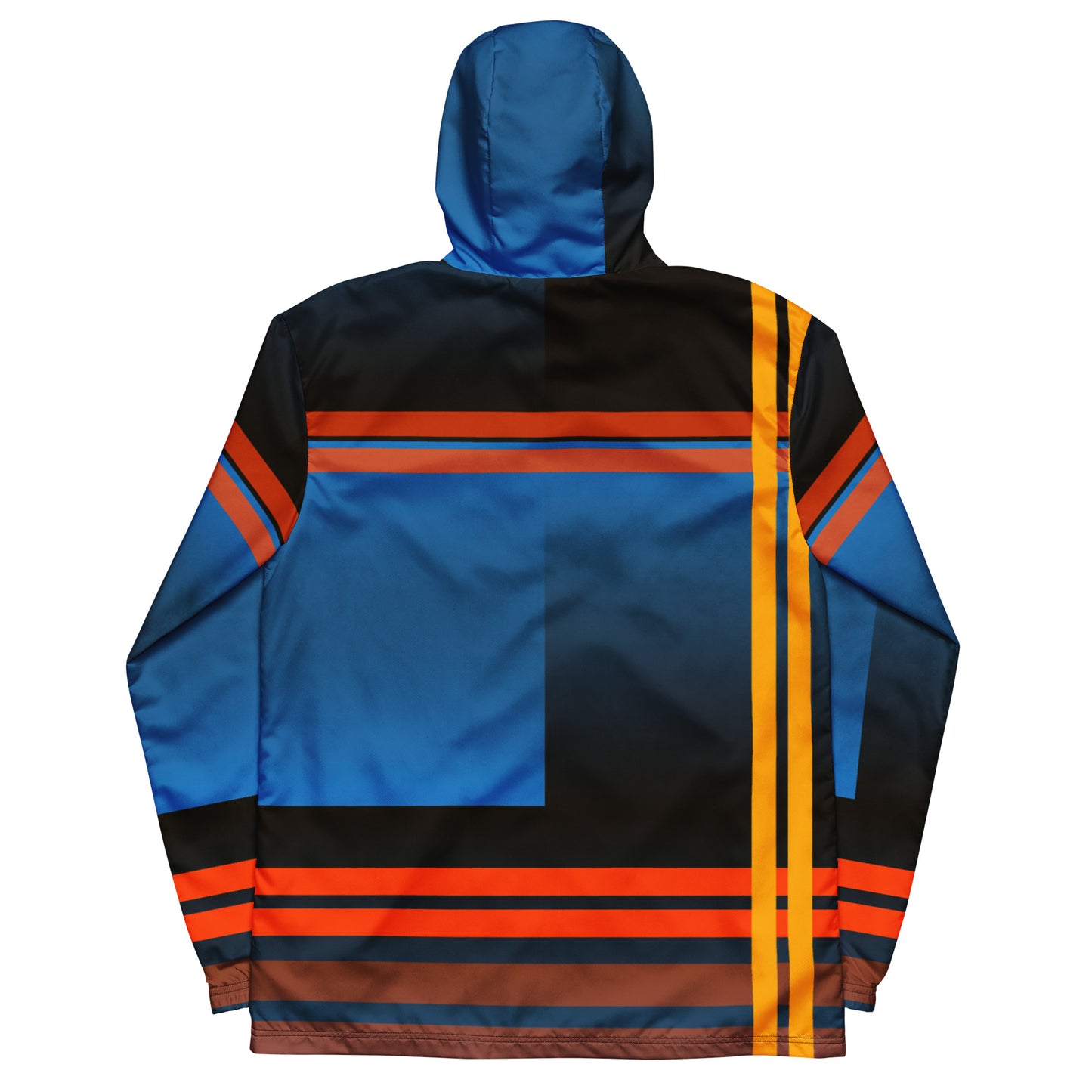Navy Color-Block Men’s Windbreaker