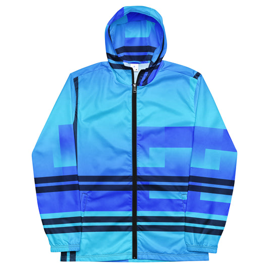 Blue Color-Block Men’s Windbreaker
