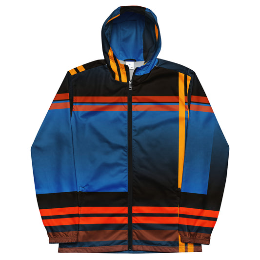 Navy Color-Block Men’s Windbreaker