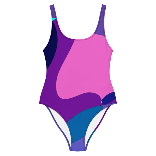 Mosaic Fuchsia One-Piece Swimsuit