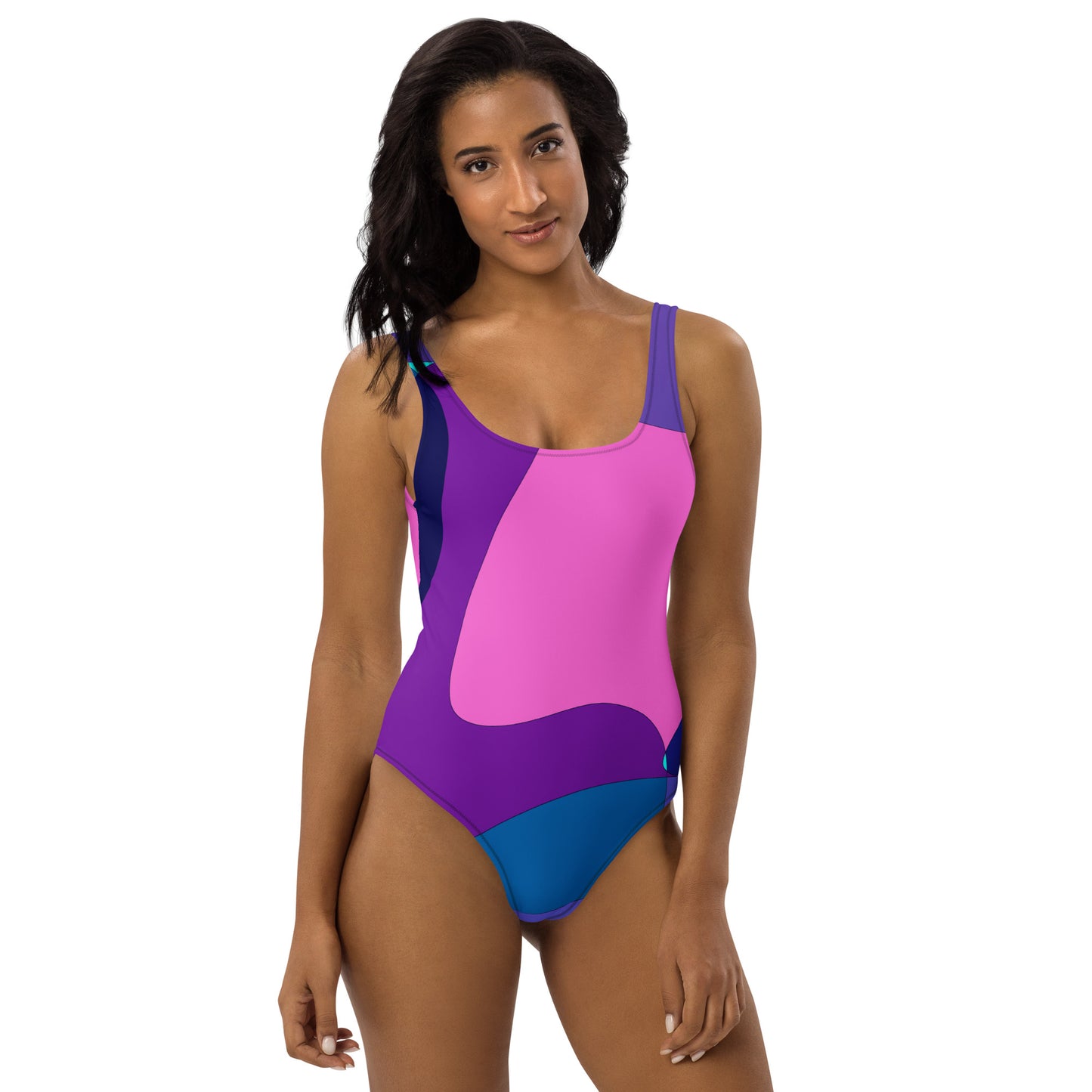 Mosaic Fuchsia One-Piece Swimsuit