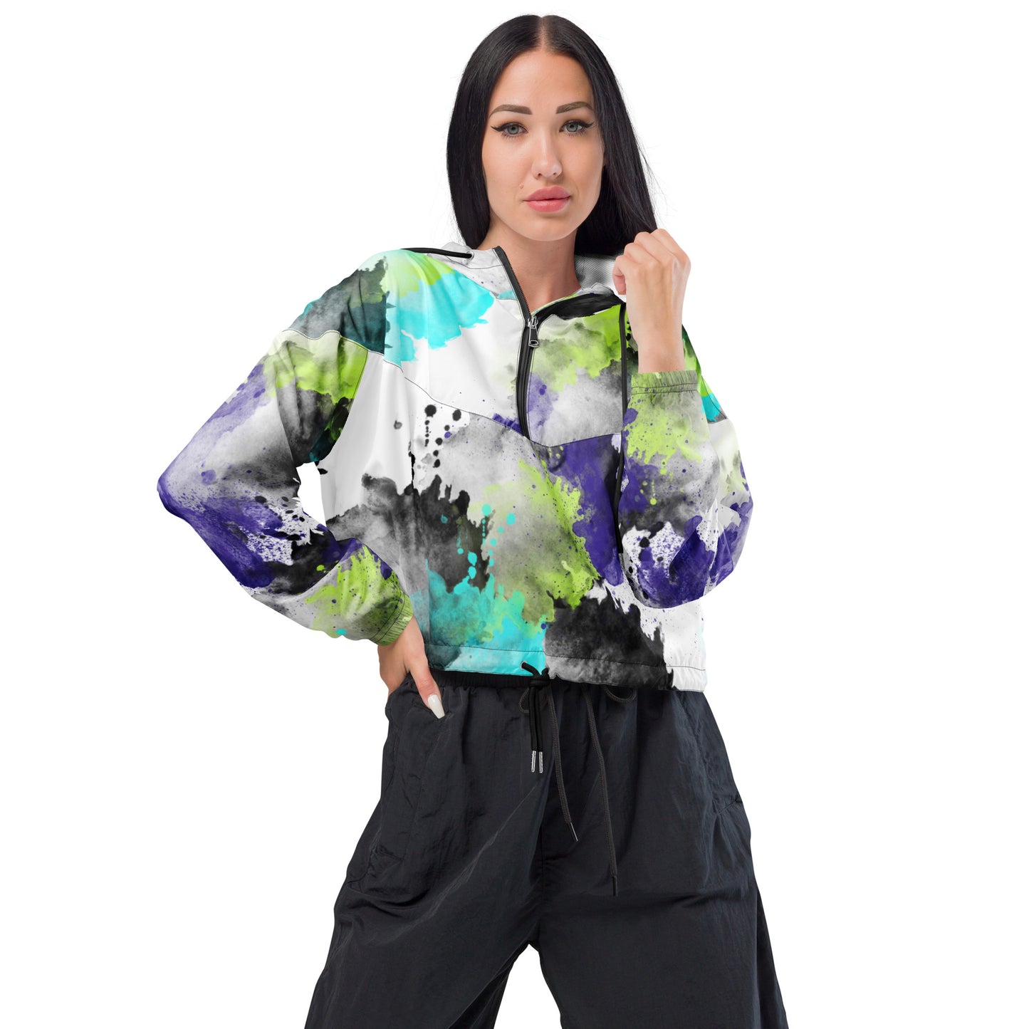 Inked Women’s Cropped Windbreaker