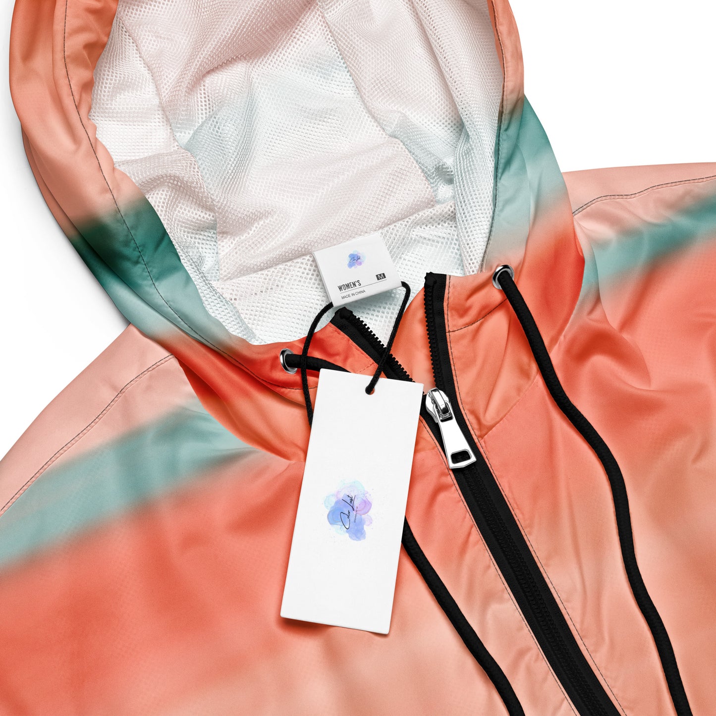 Peachie Green Women’s cropped windbreaker