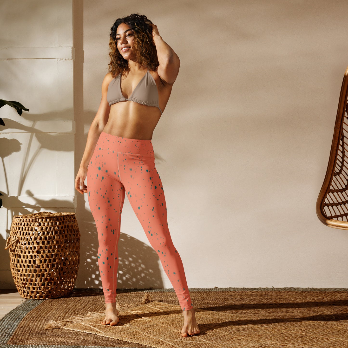 Just Peachy Spotted Leggings