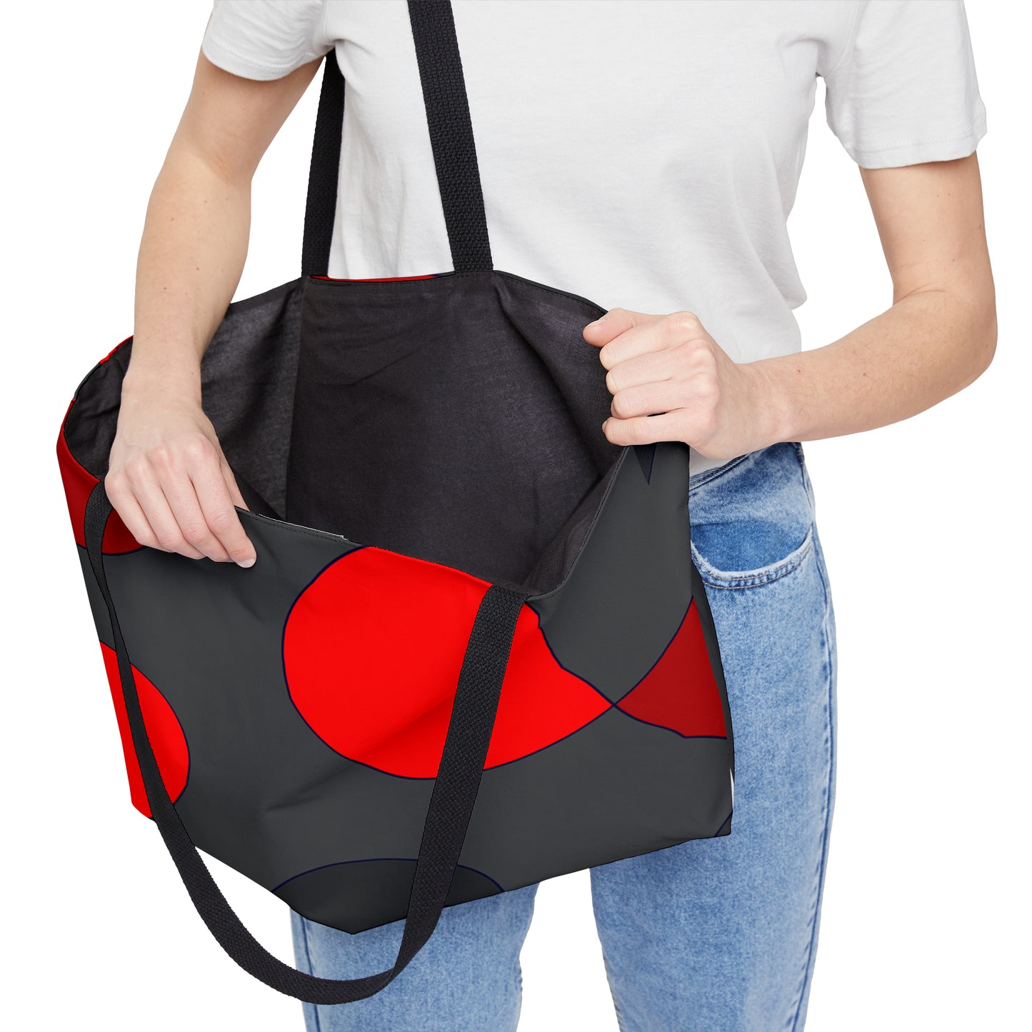 Mosaic Red Weekender Tote Bag