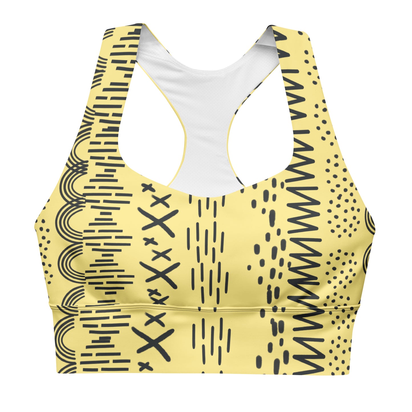 Graffiti Longline Sports Bra