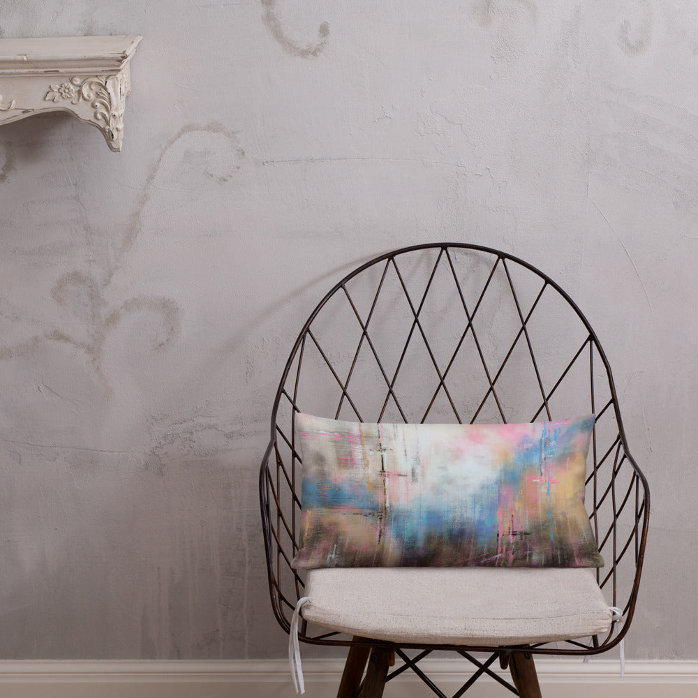 Pink Haze Throw Pillow