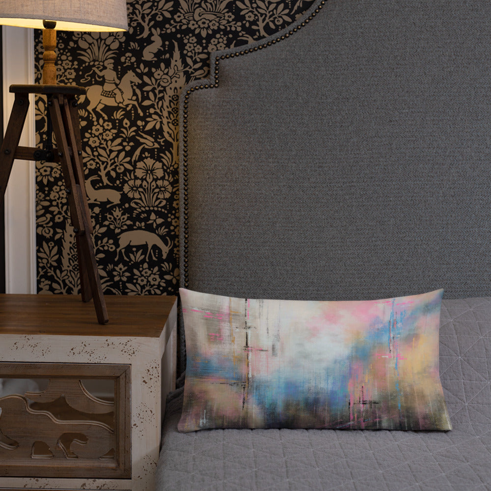 Pink Haze Throw Pillow