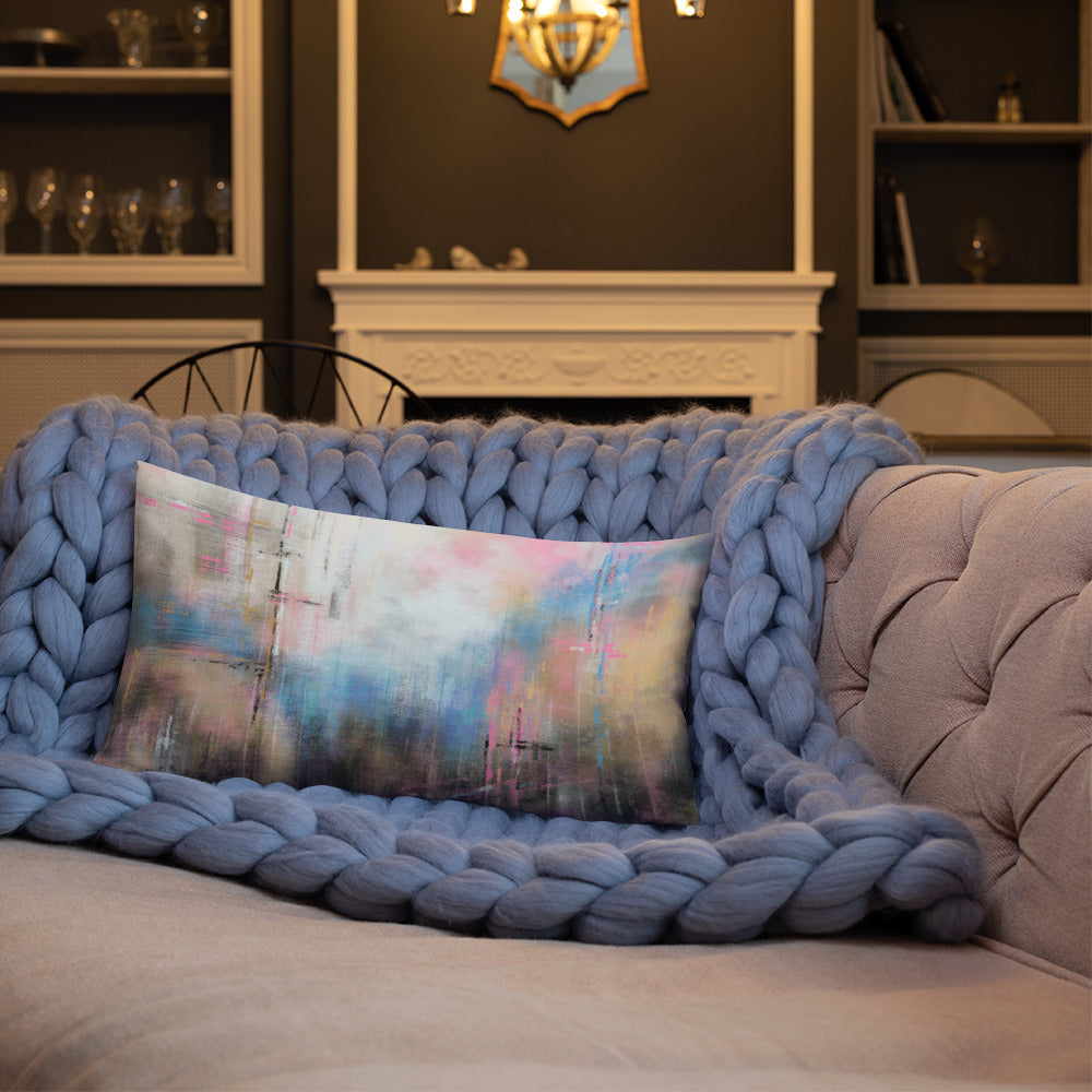 Pink Haze Throw Pillow
