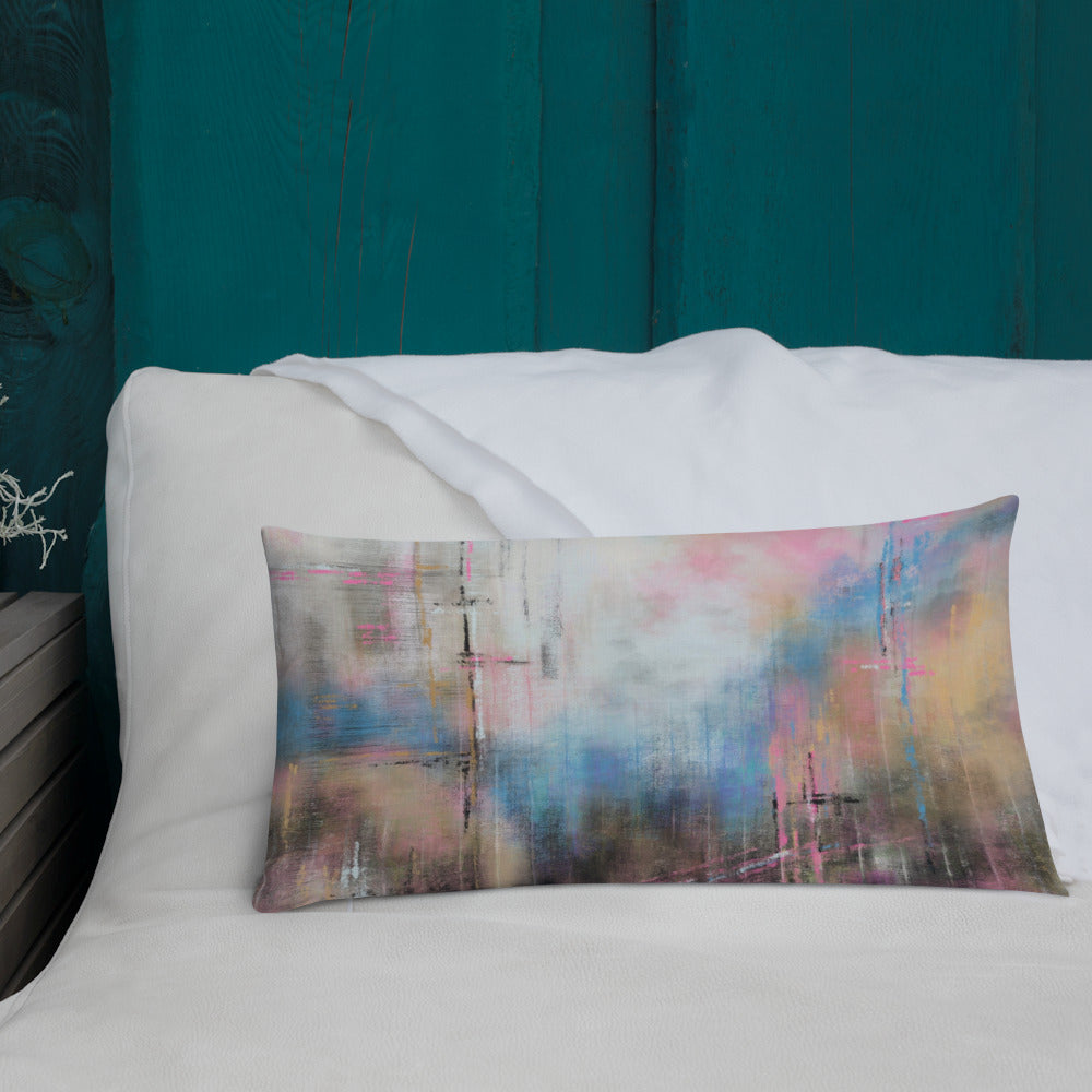 Pink Haze Throw Pillow