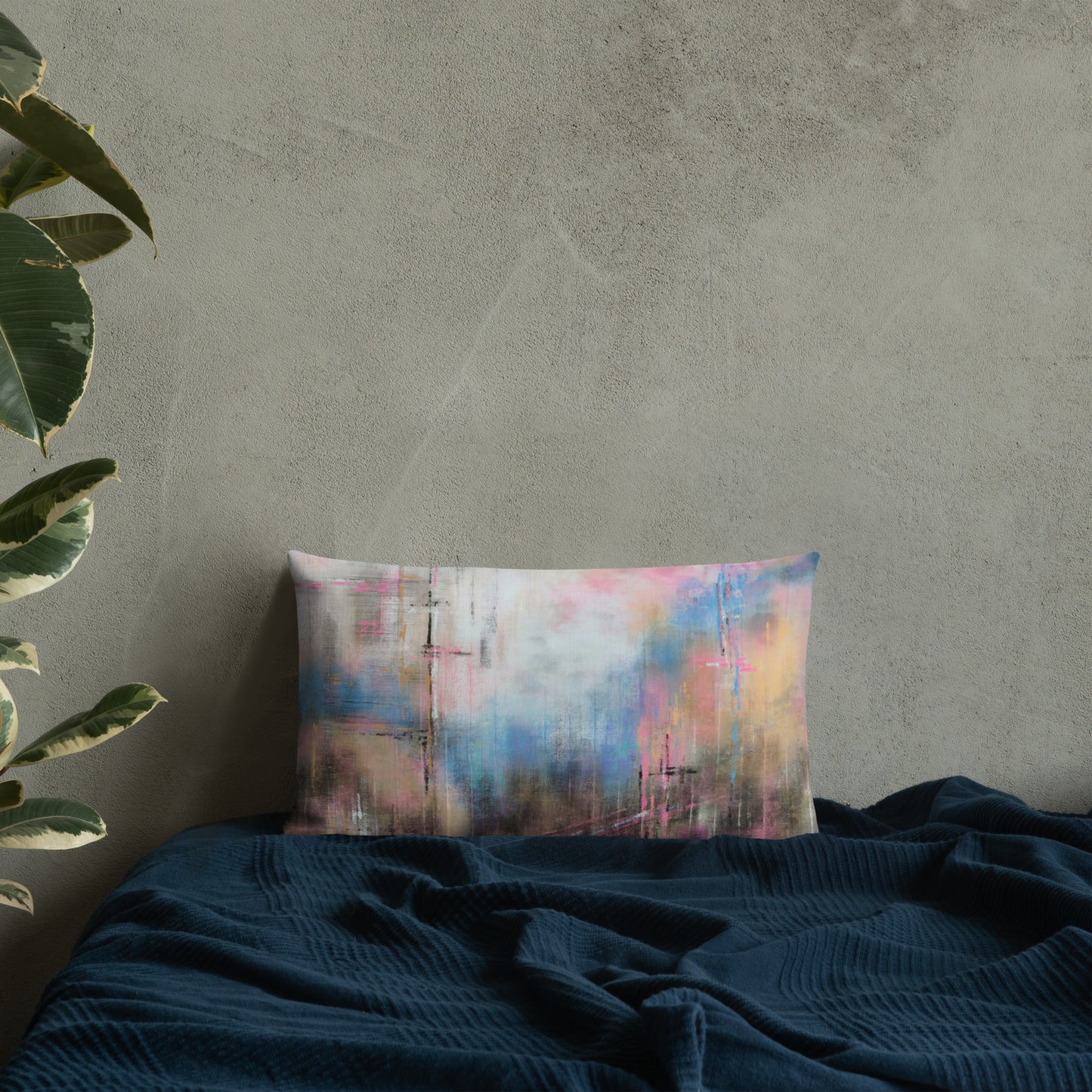 Pink Haze Throw Pillow