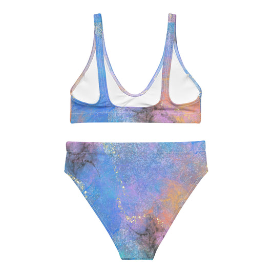 Starburst high-waisted bikini