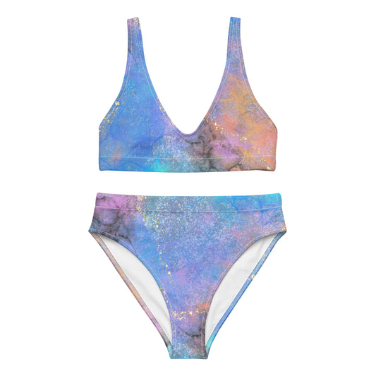 Starburst high-waisted bikini