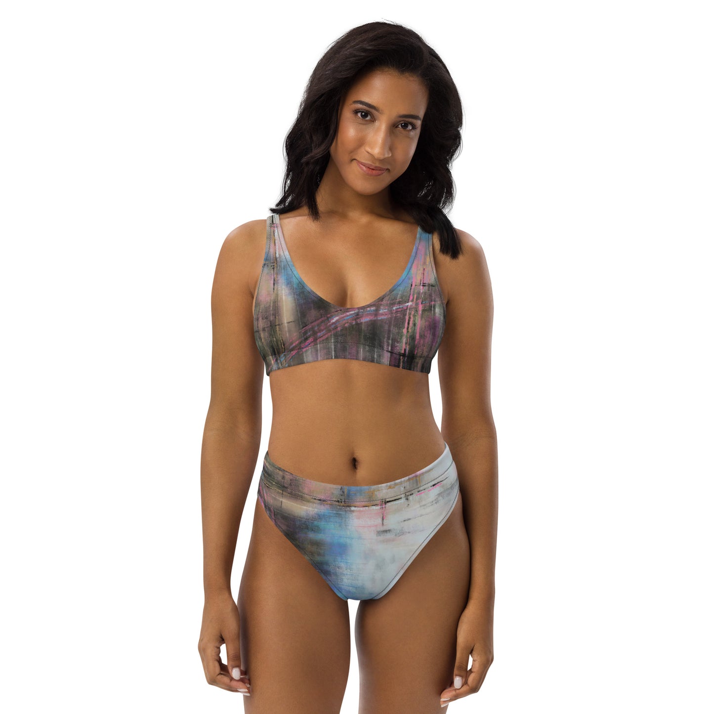 Pink Haze High Waisted Bikini