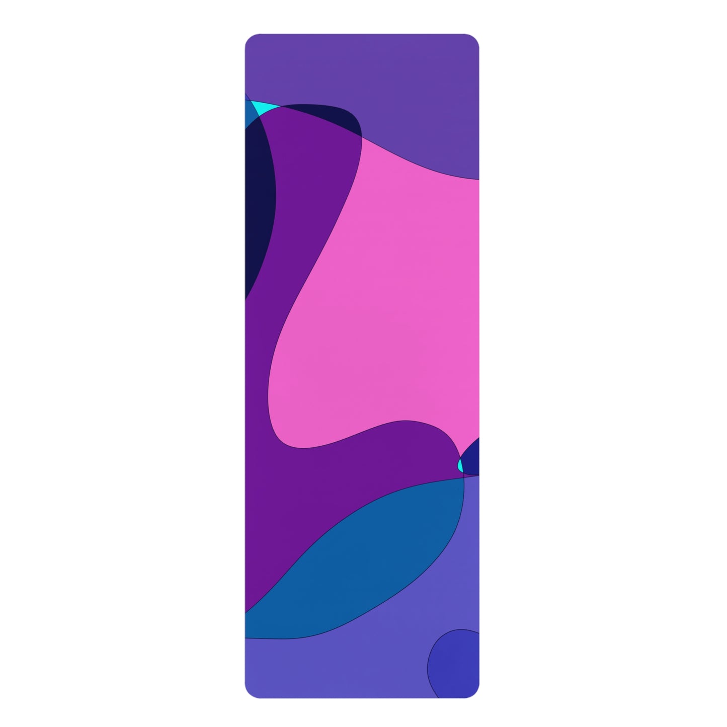 Mosaic Fuchsia Rubber Yoga Mat
