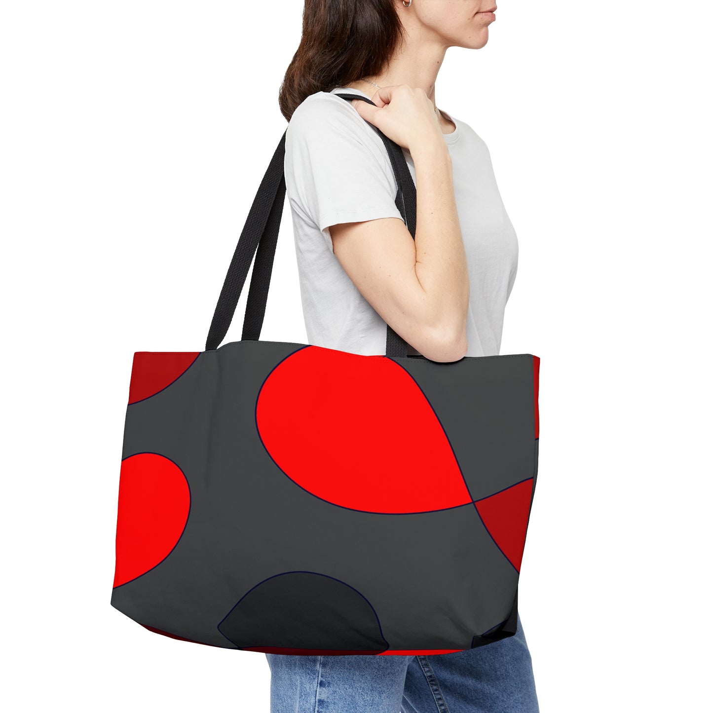 Mosaic Red Weekender Tote Bag