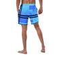 Blue Color-Block Men's swim trunks