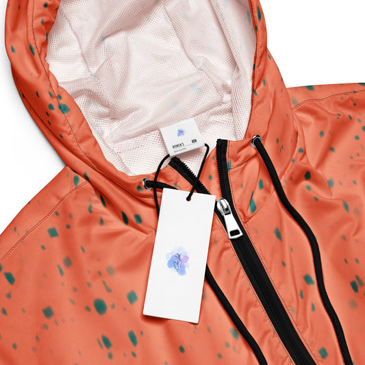 Just Peachy Spotted Women’s Cropped Windbreaker