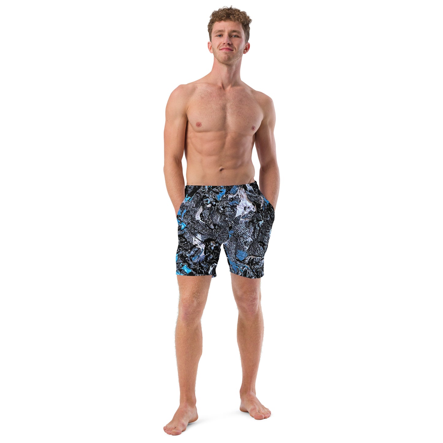 Static Noise Men's Swim Trunks