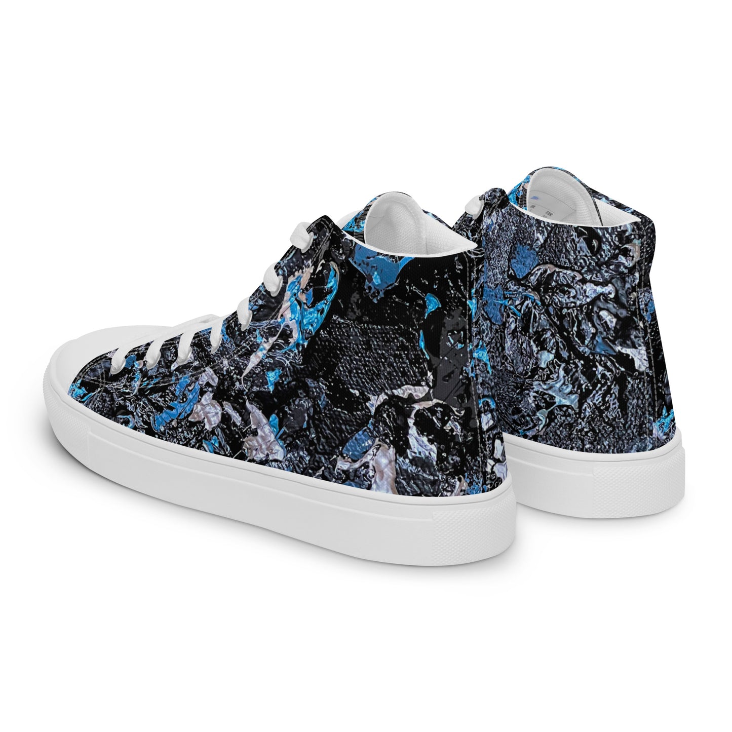 Static Noise Men’s High Top Canvas Shoes