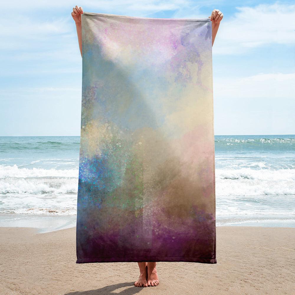 Digital Tie Dye Beach Towel